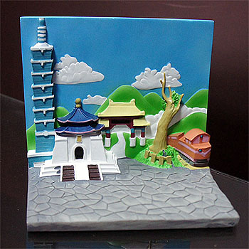 意象台灣公仔場景(含防塵框)